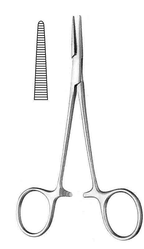 HALSTED MASKİTO TİTANYUM  KLEMP DÜZ 12,5CM